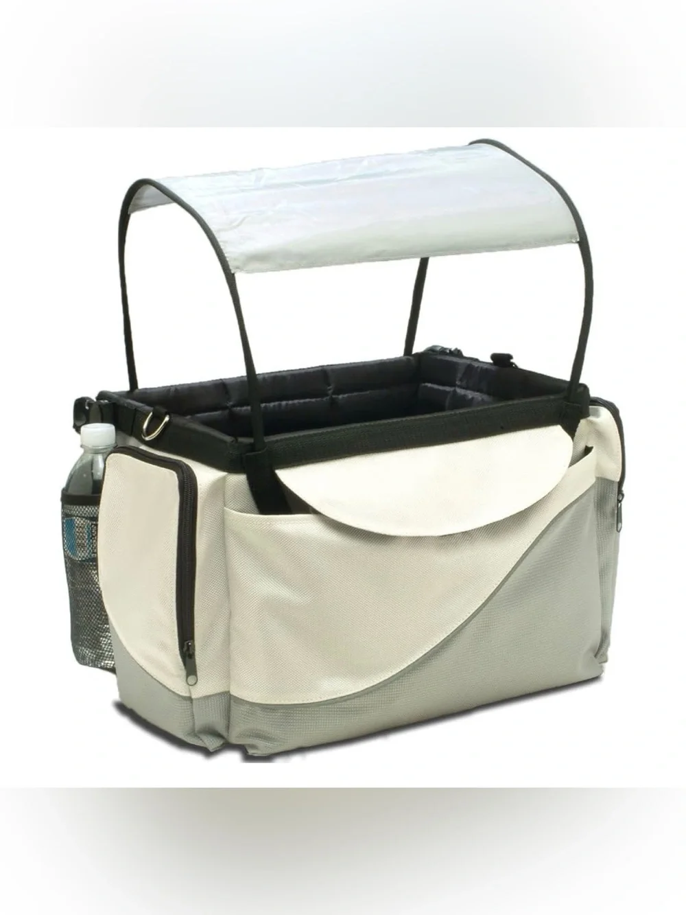 PetSafe Cream and Black Pet Car Booster Seat with Sunshade